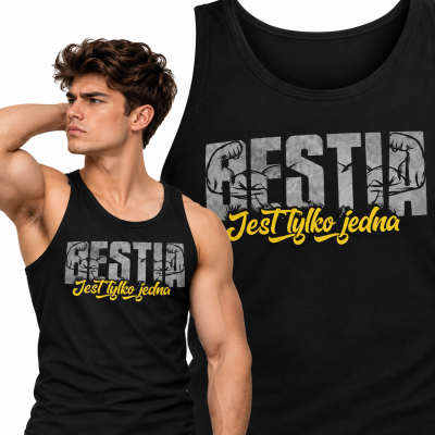 TANK TOP NA SIŁOWNIĘ  BESTIA